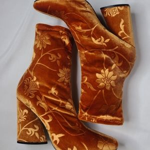 LuLaRoe Velvet Sock Bootie